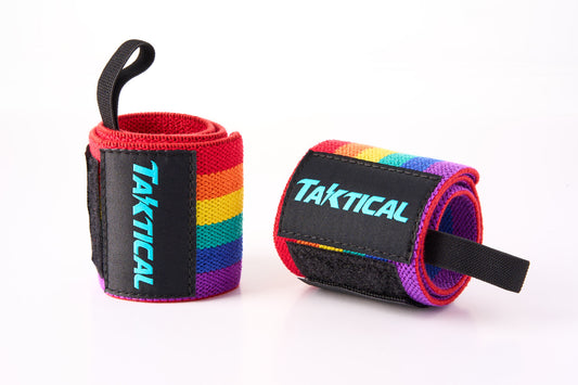 Muñequera Elastica Rainbow Azul Cielo